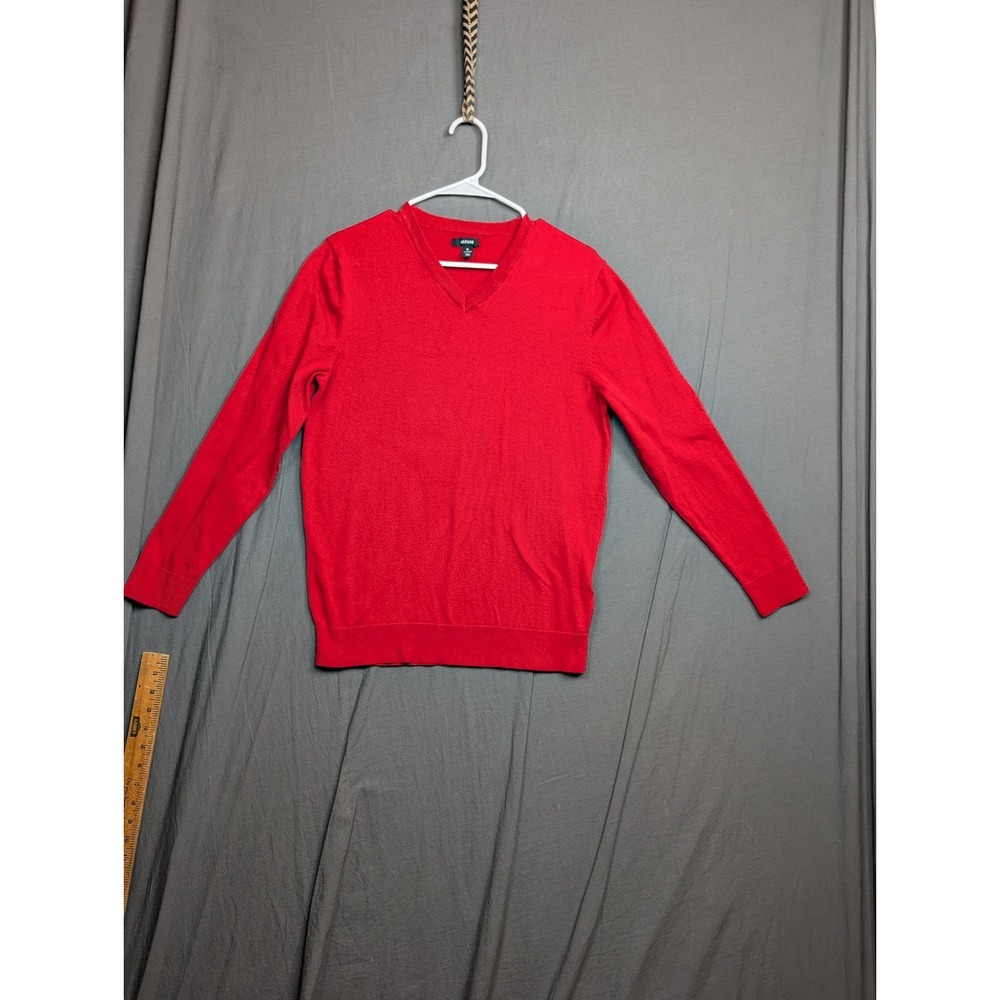 Alfani Men's Size Medium Cherry Candy‎ V-Neck Sweater